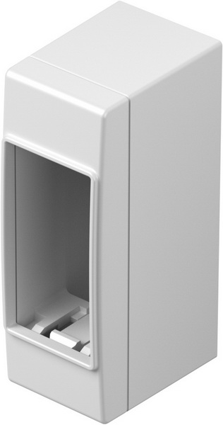 TEM kućište CUBO 1M s dnom bijelo IP20