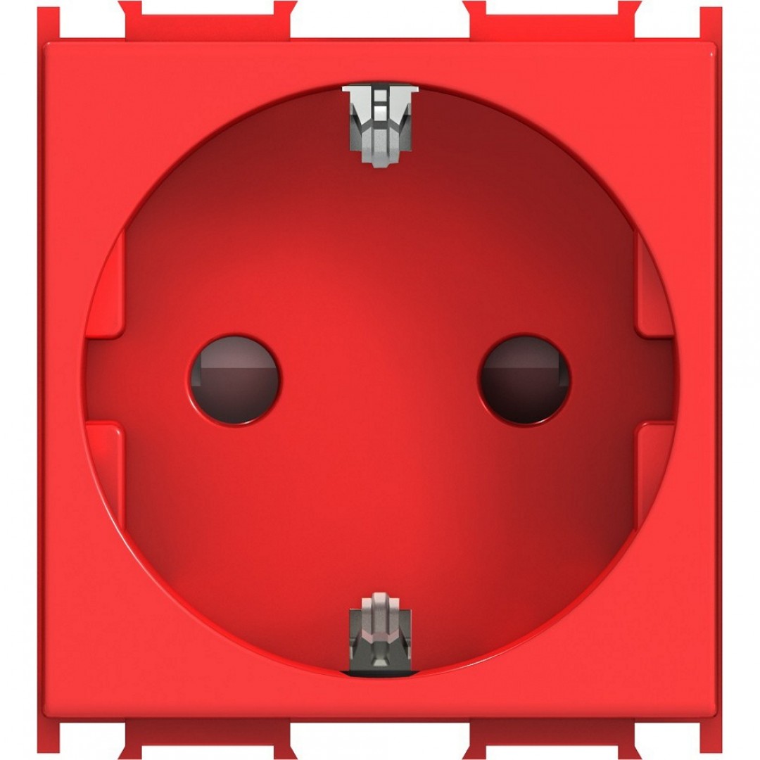TEM Čatež šuko utičnica 2M 16A crvena sa zaštitom