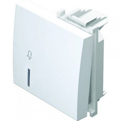 TEM tipka 2M zvono bijela s lampicom